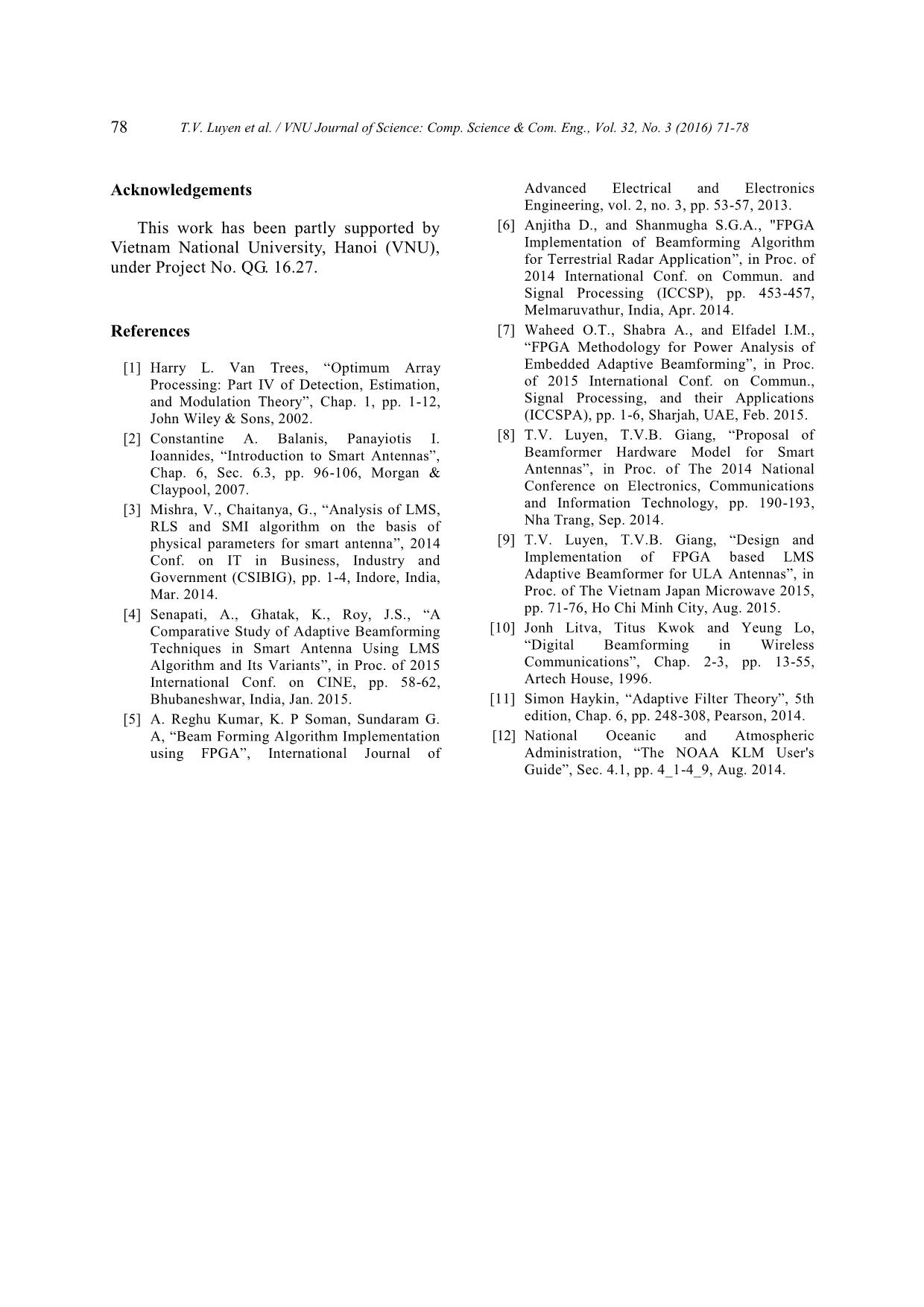 Design of LMS based adaptive beamformer for ULA antennas trang 8