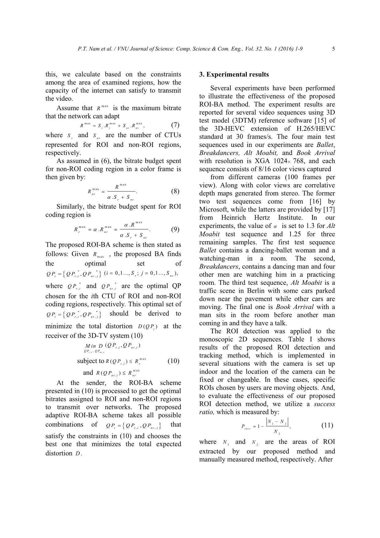 Efficient region-Of-interest based adaptive bit allocation for 3D-TV  video transmission over networks trang 5