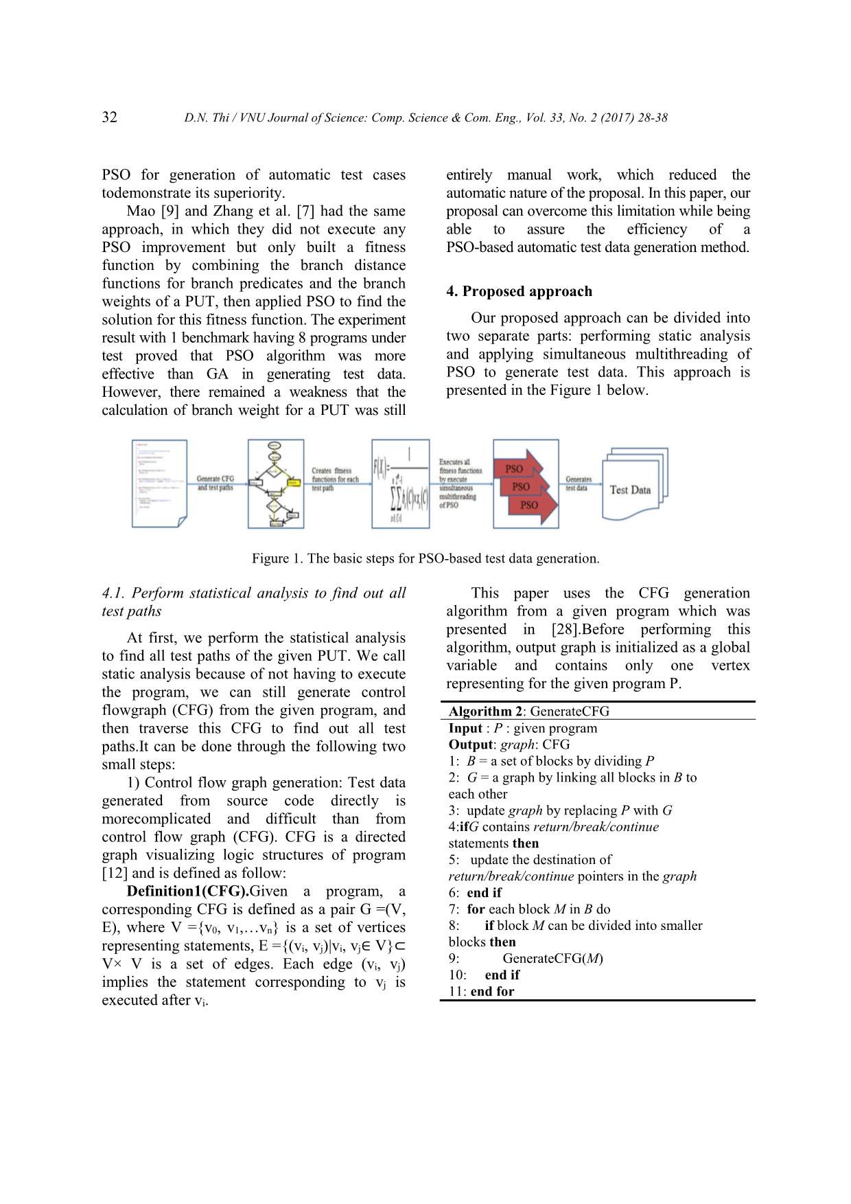 Generating test data for software structural testing using particle swarm optimization trang 5