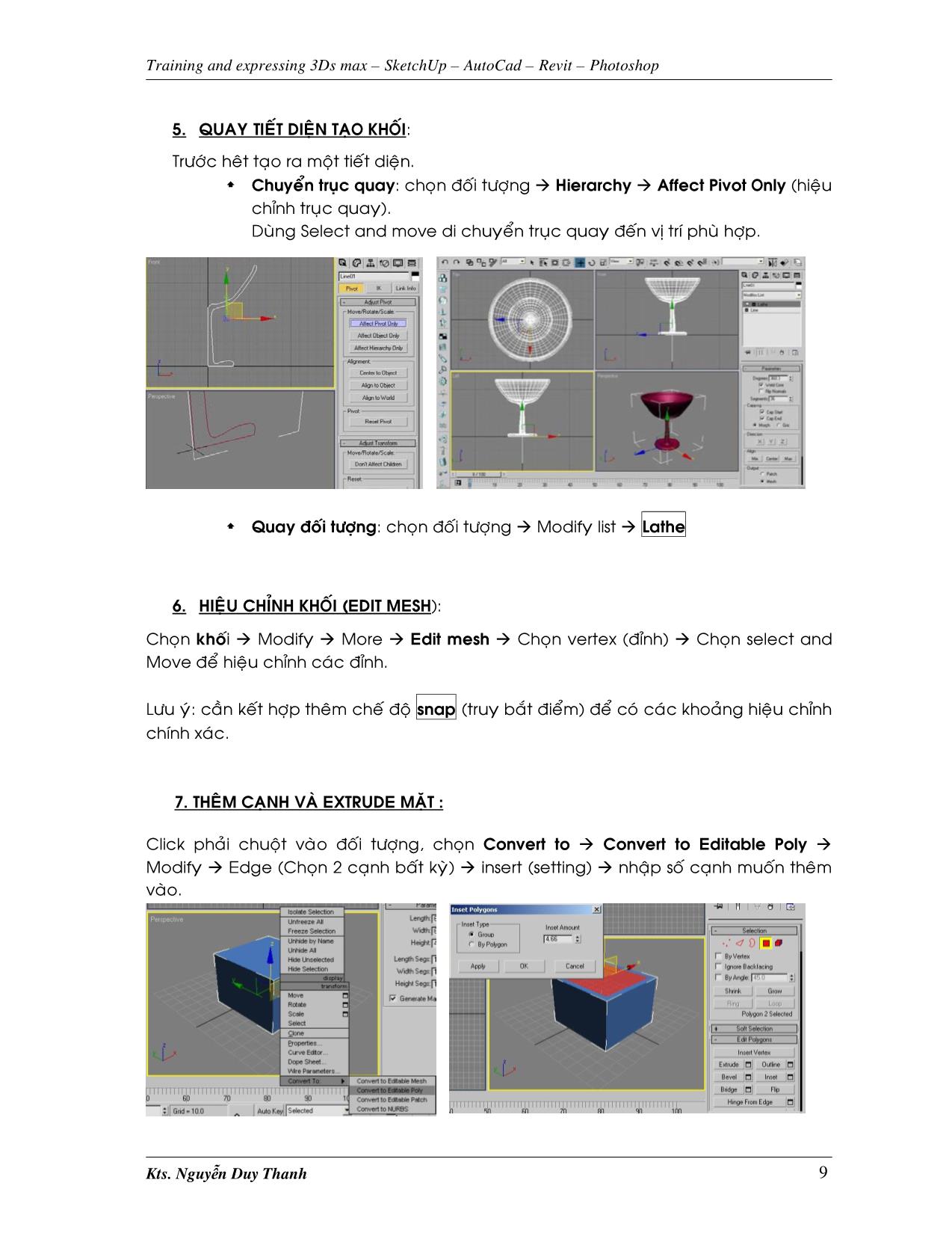 Giáo trình 3DS max 9.0 (Phần 1) trang 9