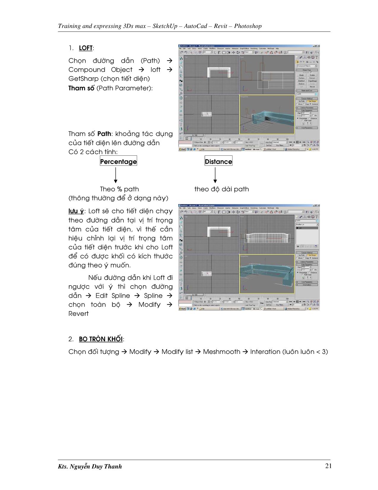 Giáo trình 3DS max 9.0 (Phần 2) trang 5