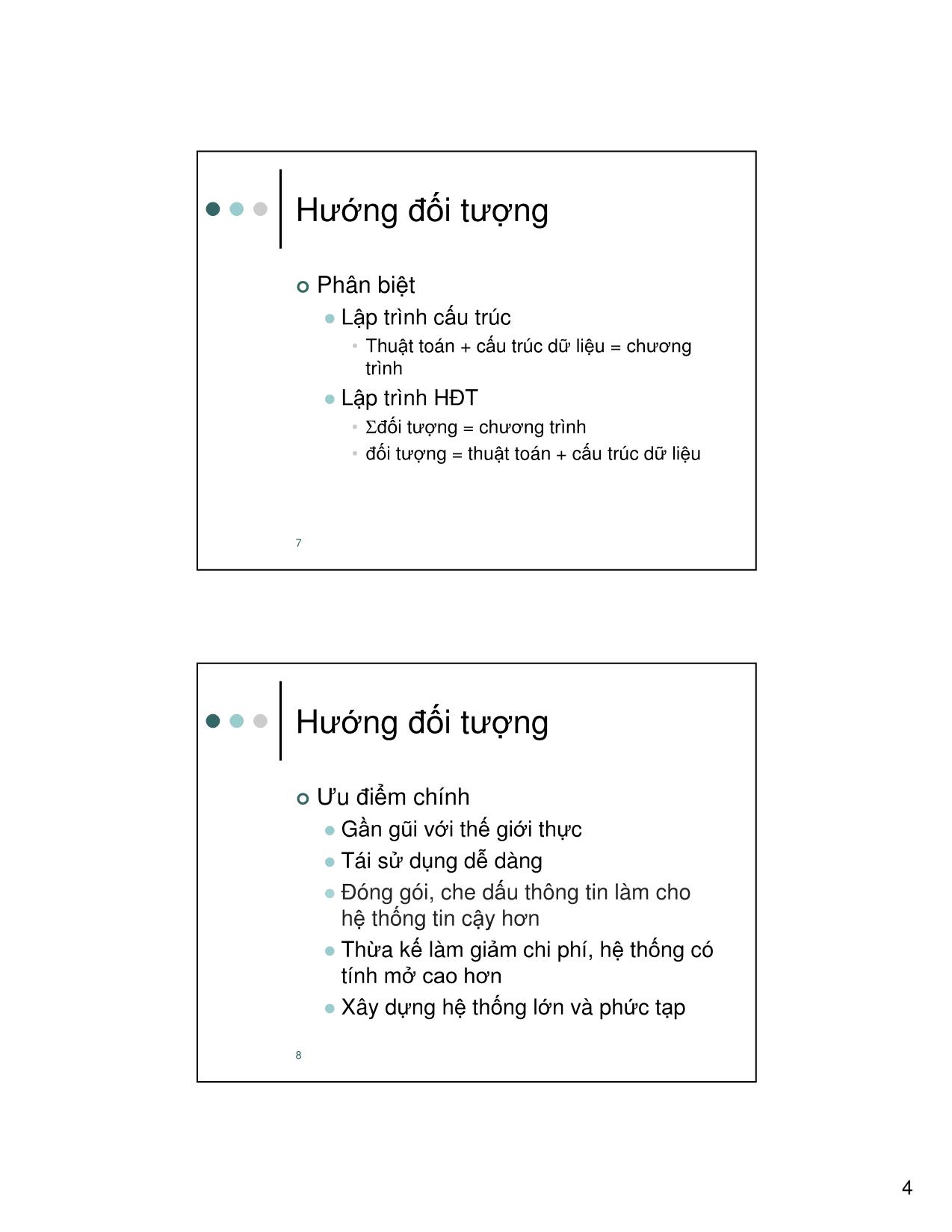 Bài giảng Nhập môn công nghệ phần mềm - Chương 7: Thiết kế hướng đối tượng - Sử dụng UML - Nguyễn Thanh Bình trang 4