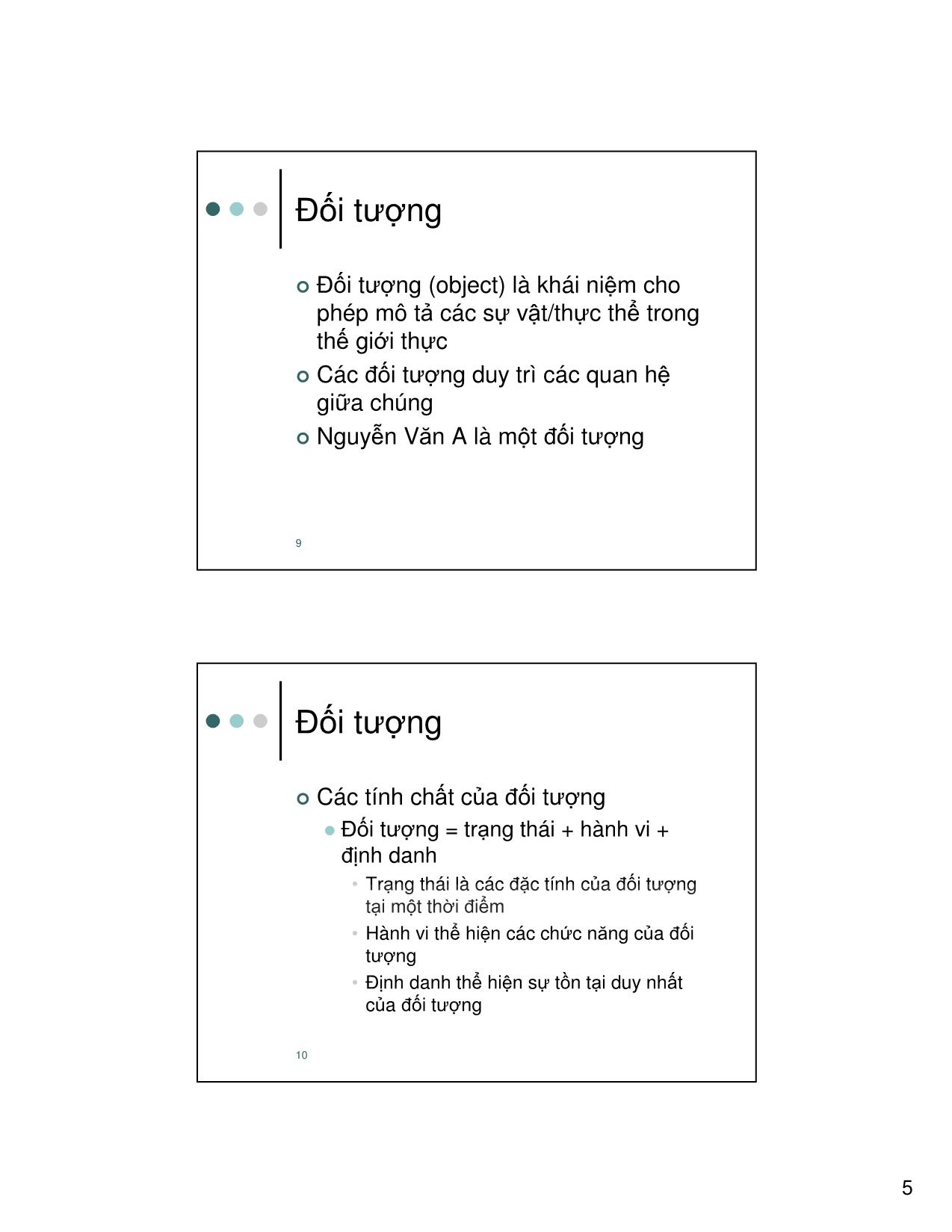 Bài giảng Nhập môn công nghệ phần mềm - Chương 7: Thiết kế hướng đối tượng - Sử dụng UML - Nguyễn Thanh Bình trang 5