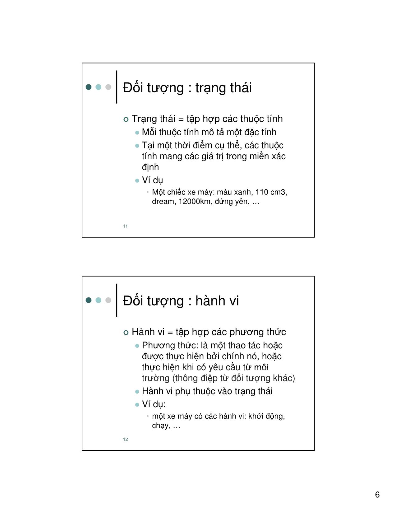 Bài giảng Nhập môn công nghệ phần mềm - Chương 7: Thiết kế hướng đối tượng - Sử dụng UML - Nguyễn Thanh Bình trang 6