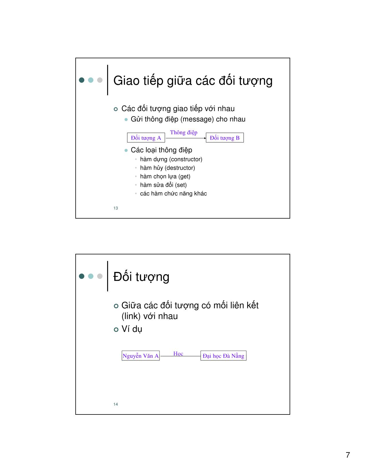 Bài giảng Nhập môn công nghệ phần mềm - Chương 7: Thiết kế hướng đối tượng - Sử dụng UML - Nguyễn Thanh Bình trang 7