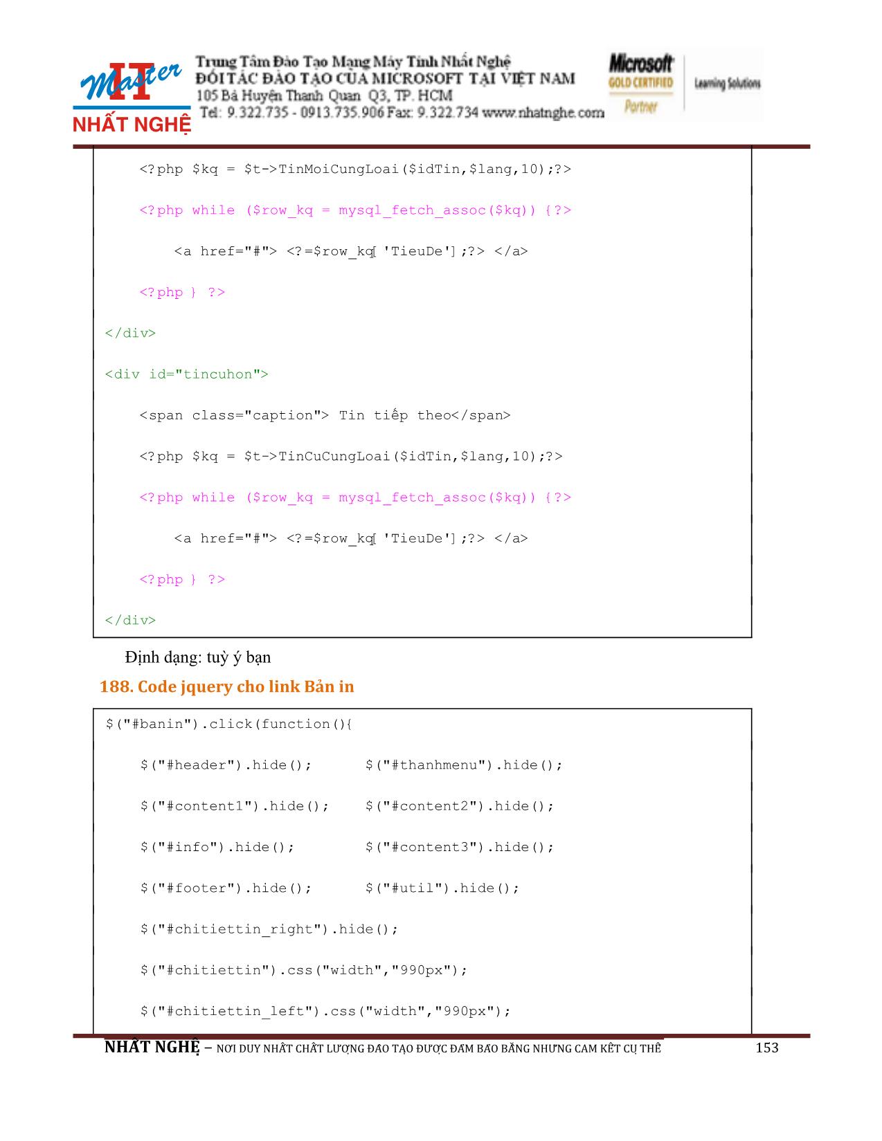 Giáo trình Hướng dẫn thiết kế Web PHP và MySQL (Phần 2) trang 5