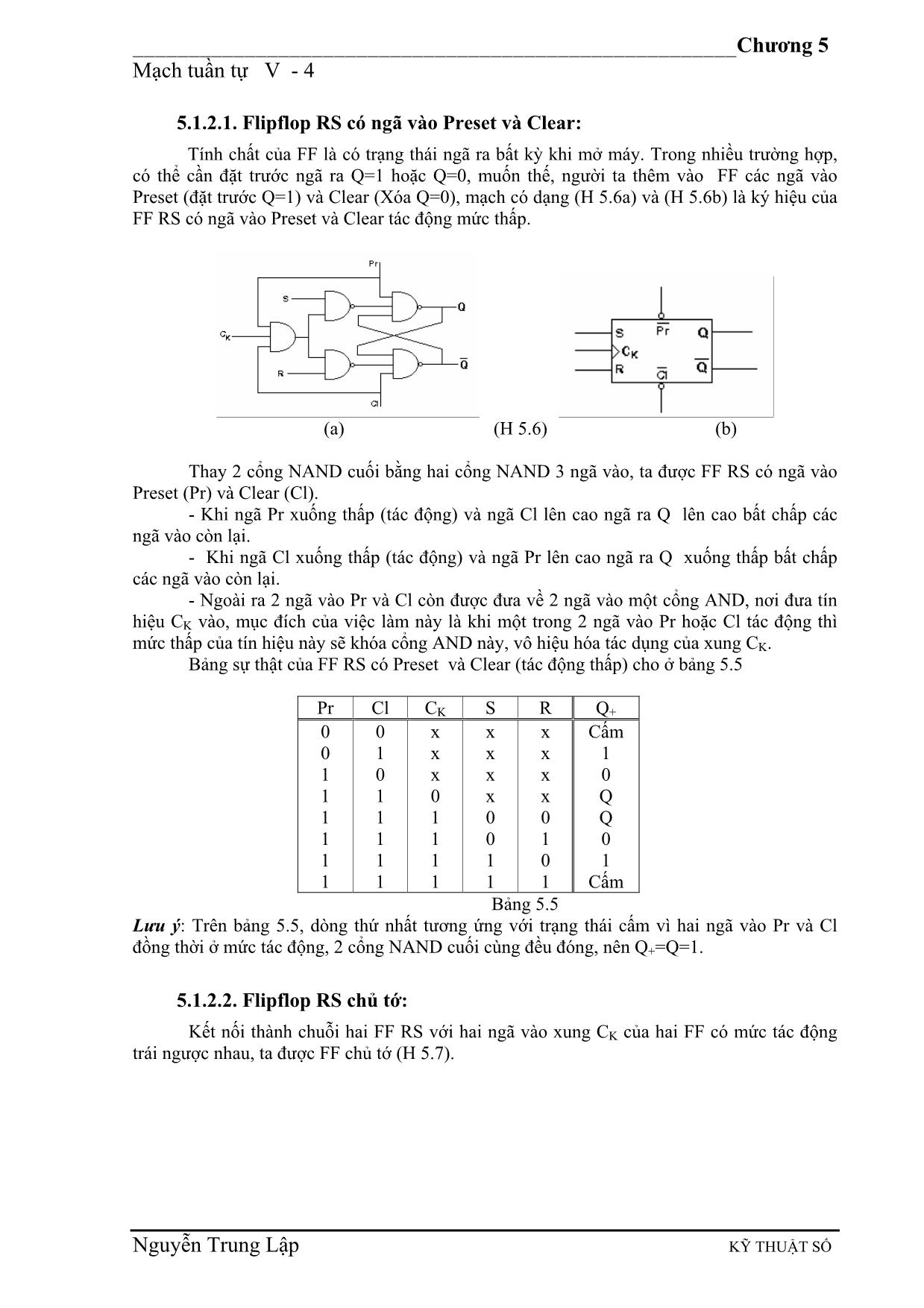 Giáo trình Kỹ thuật số (Phần 2) trang 5