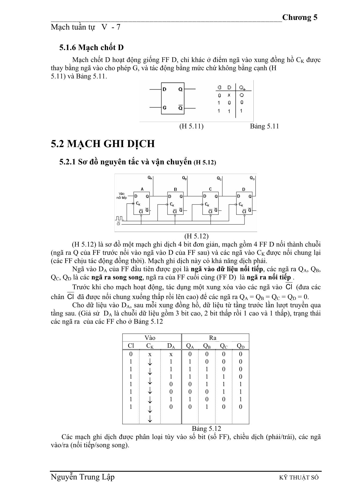 Giáo trình Kỹ thuật số (Phần 2) trang 8