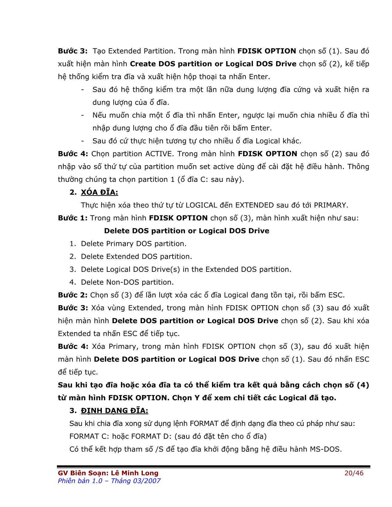 Giáo trình môn Lắp ráp và cài đặt máy tính (Phần 2) trang 2