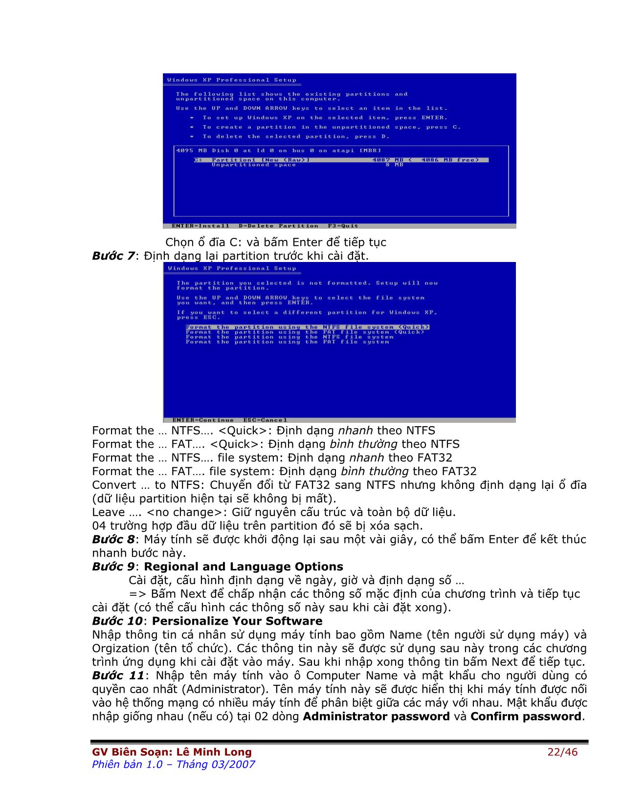 Giáo trình môn Lắp ráp và cài đặt máy tính (Phần 2) trang 4