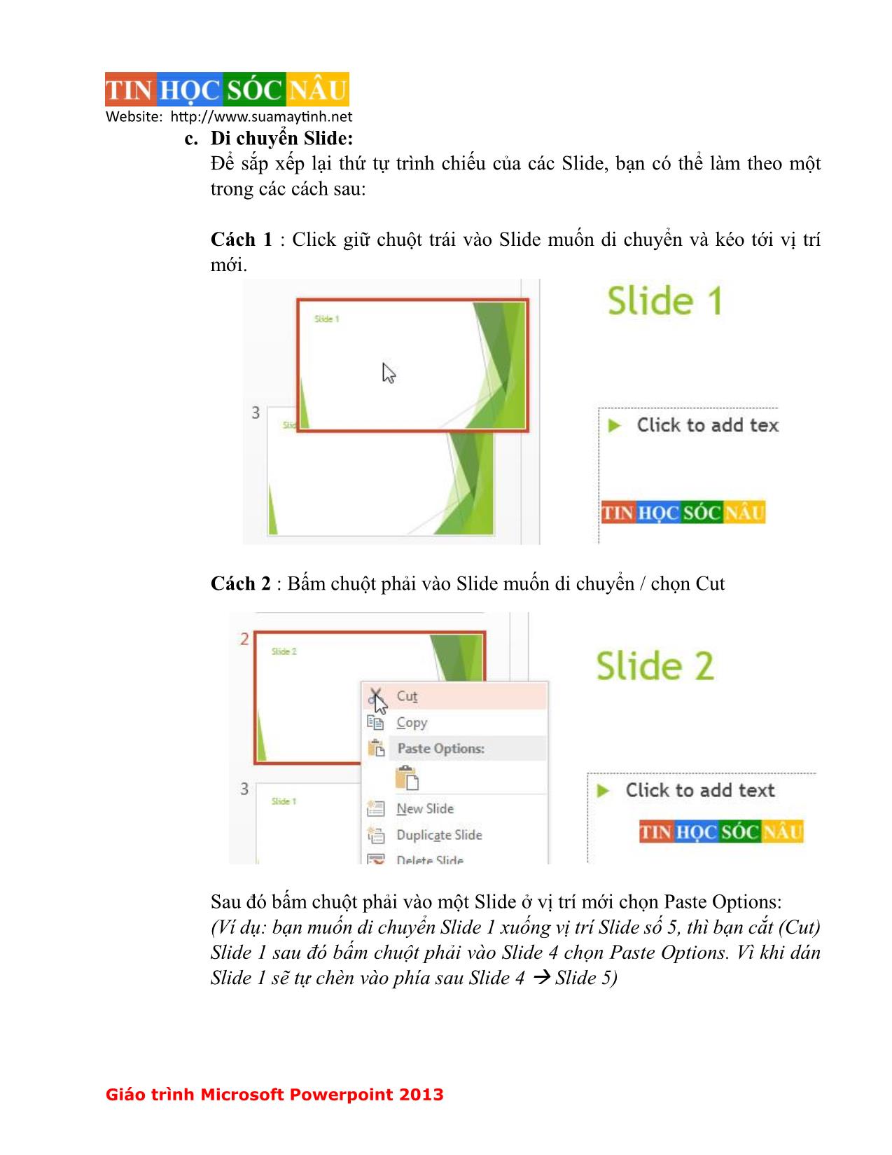 Giáo trình Microsoft PowerPoint 2013 trang 10