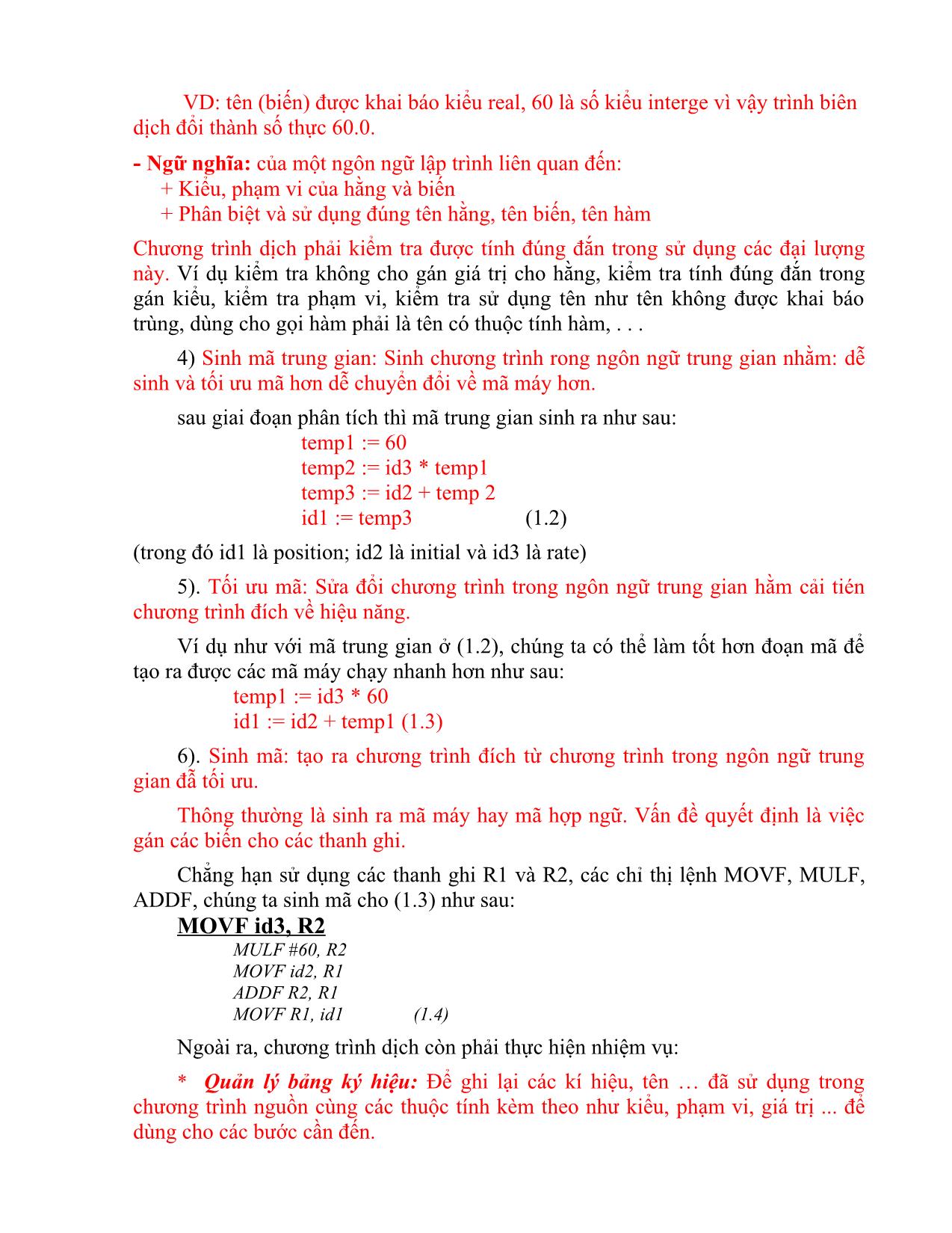 Giáo trình môn Chương trình dịch (Phần 1) trang 10