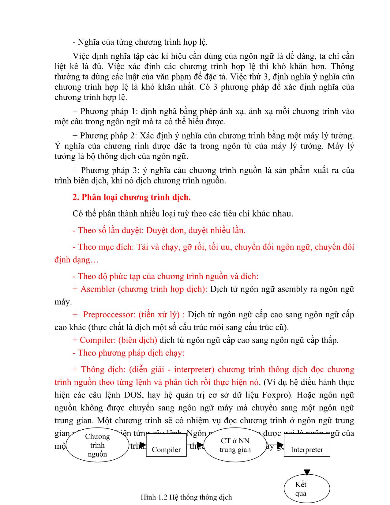 Giáo trình môn Chương trình dịch (Phần 1) trang 6