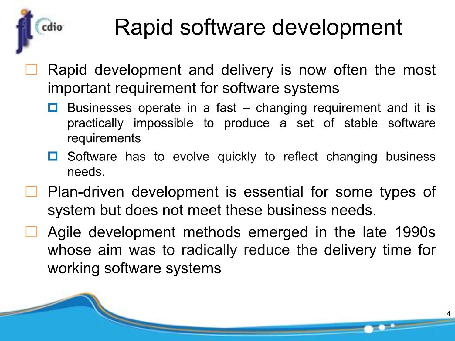 Bài giảng Introduction to Software Engineering - Week 10: Agile software development - Nguyễn Thị Minh Tuyền trang 4