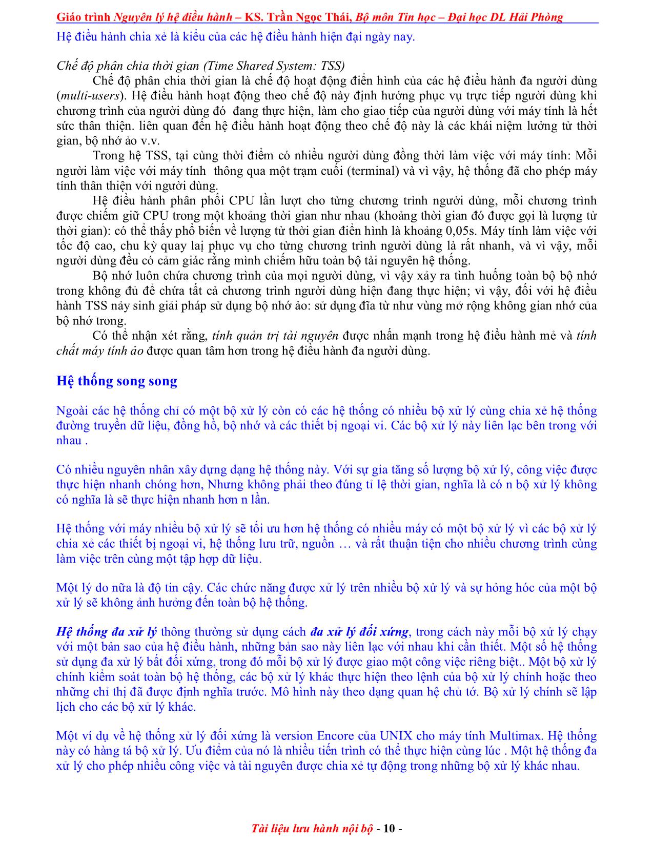 Giáo trình Nguyên lý điều hành (Phần 1) trang 10