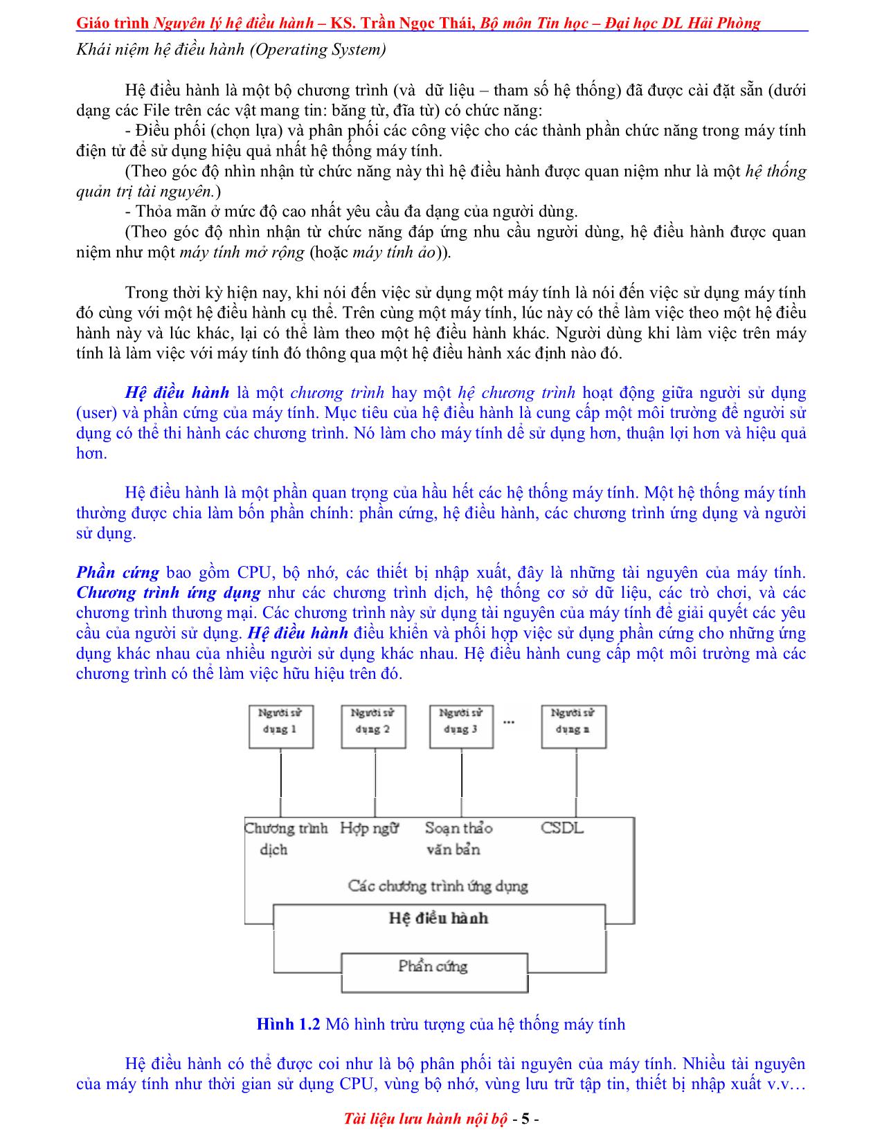 Giáo trình Nguyên lý điều hành (Phần 1) trang 5