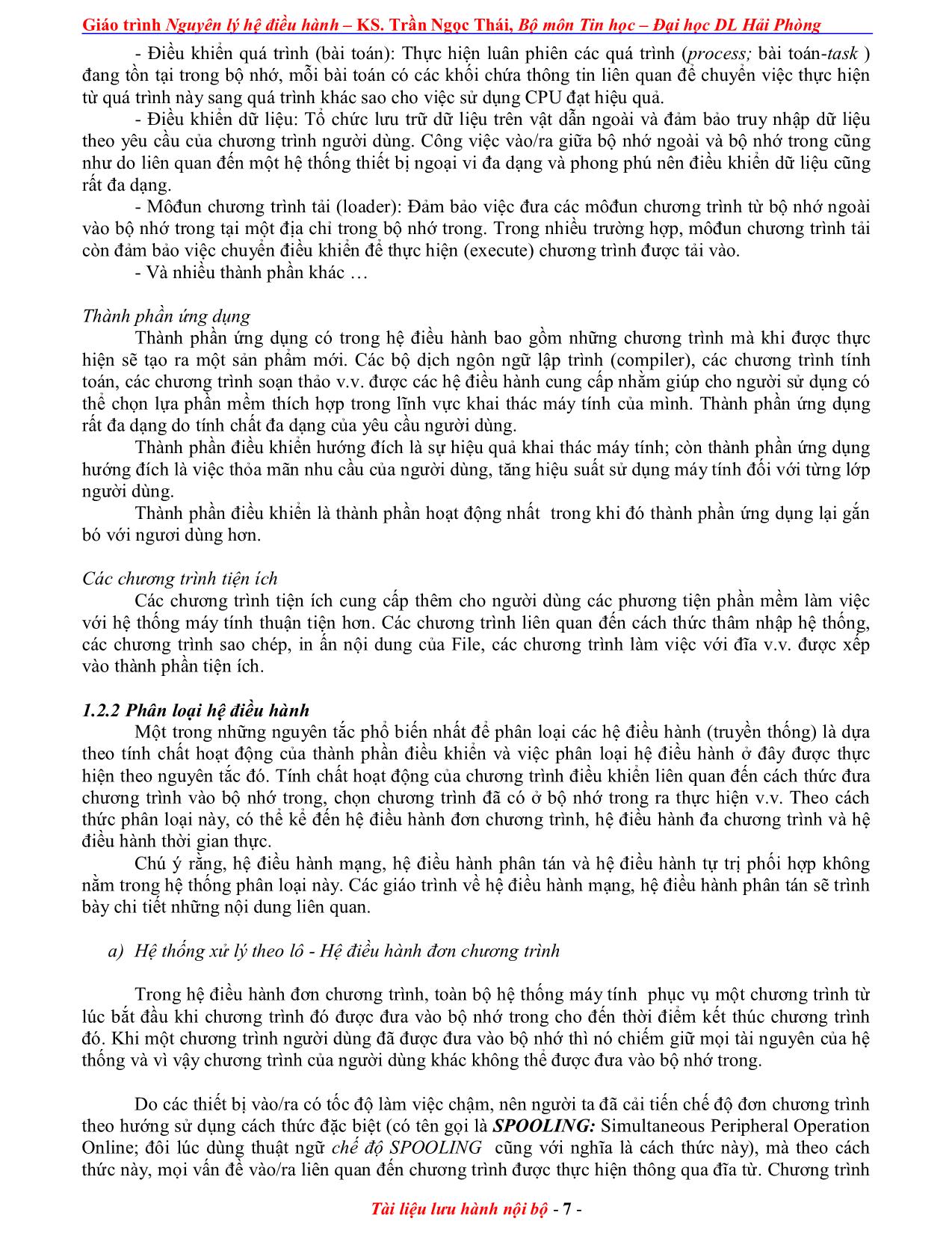 Giáo trình Nguyên lý điều hành (Phần 1) trang 7