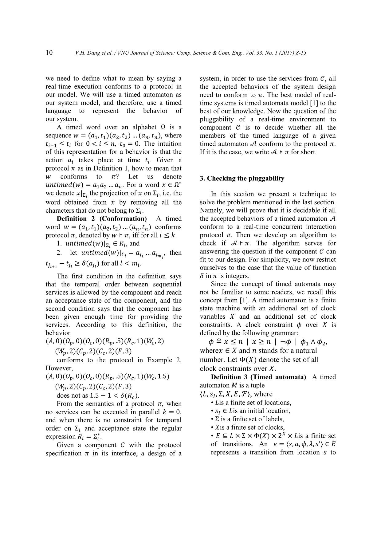 A model for real - time concurrent interaction protocols in component interfaces trang 3