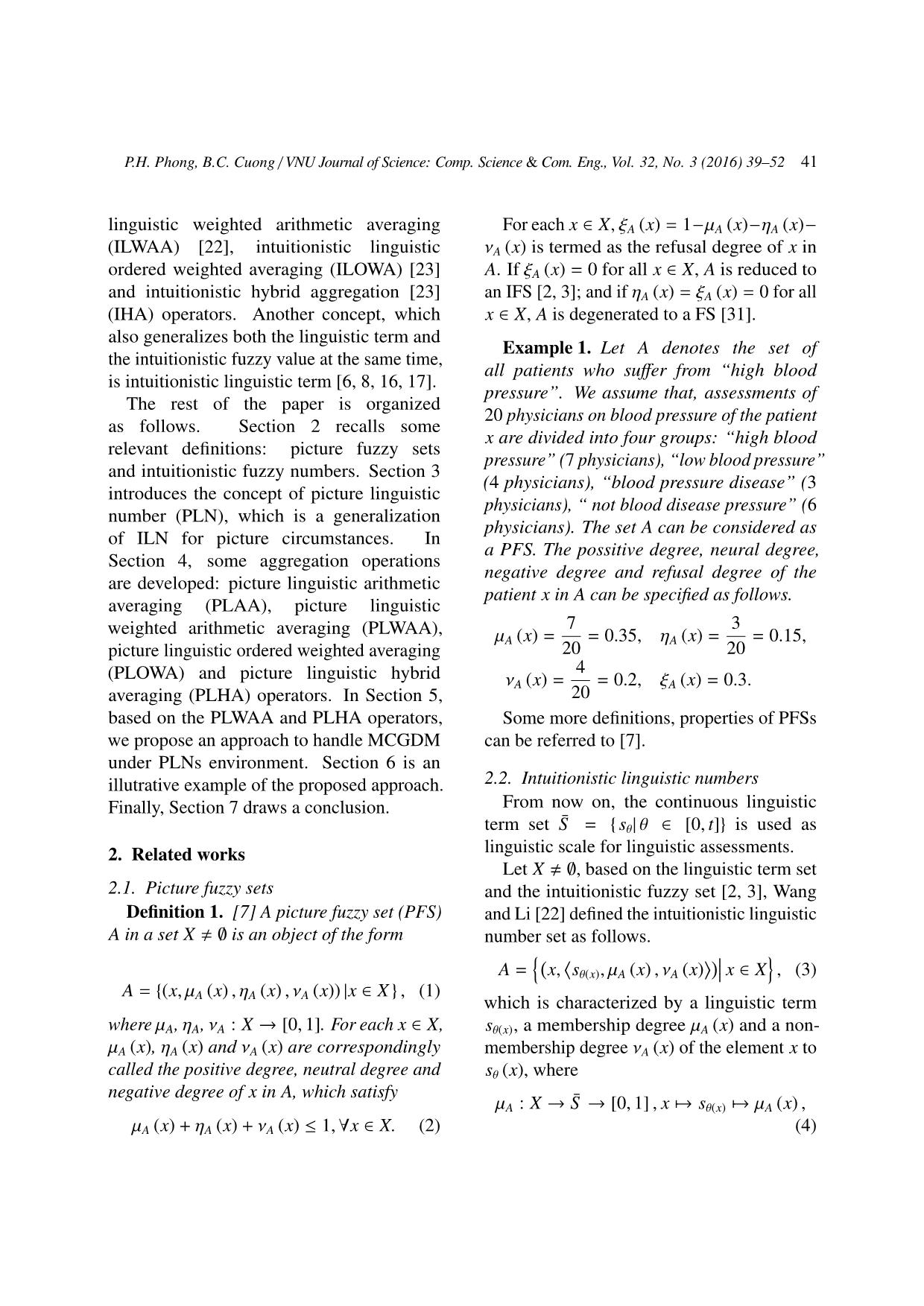 Multi - Criteria group decision making with picture linguistic numbers trang 3