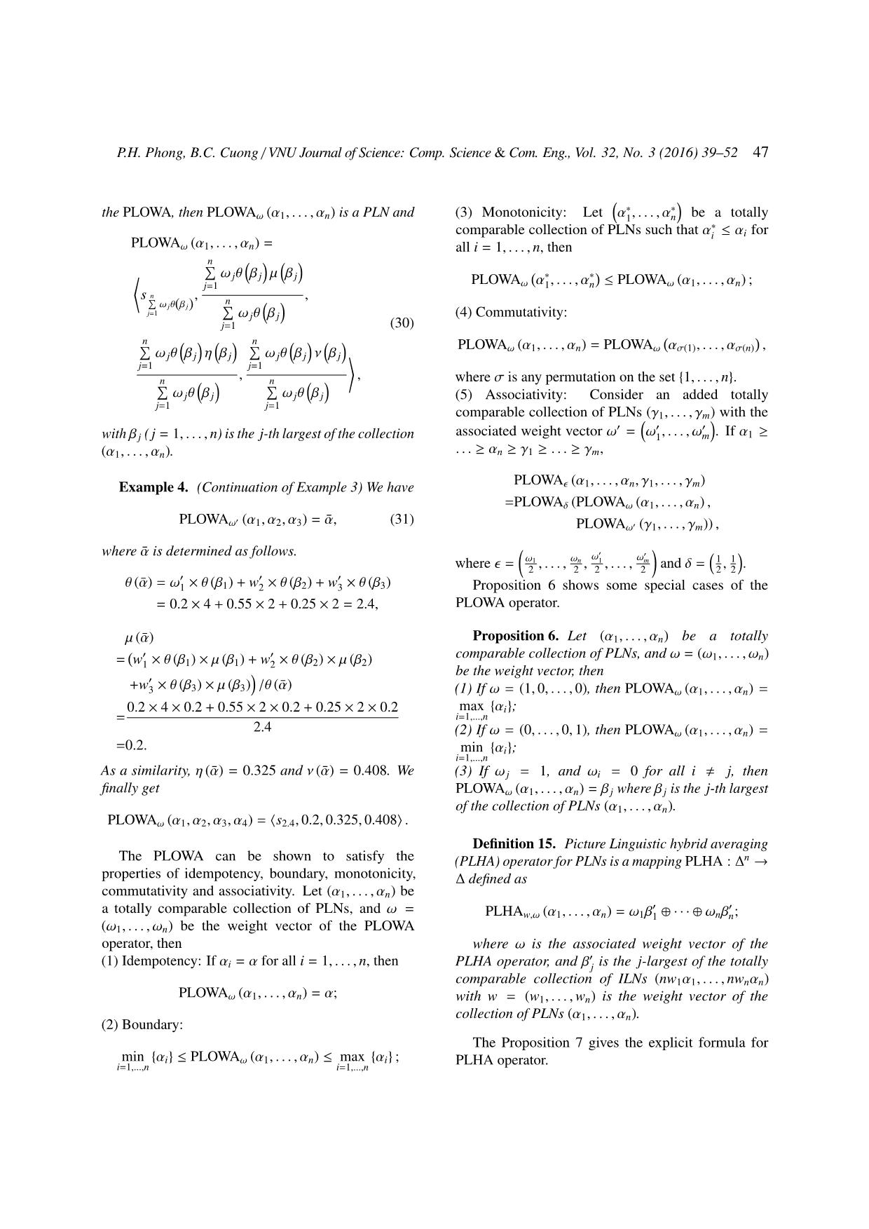 Multi - Criteria group decision making with picture linguistic numbers trang 9