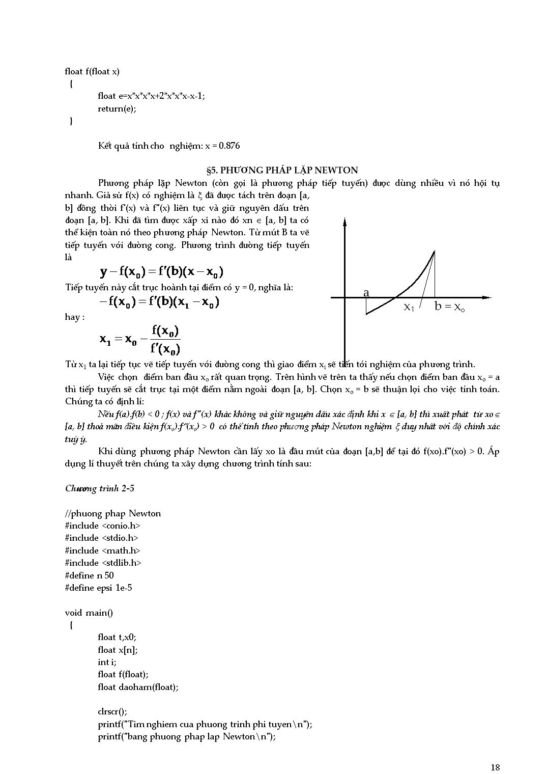 Giáo trình Phương pháp tính - Chương 2: Giải gần đúng phương trình đại số và siêu việt trang 6