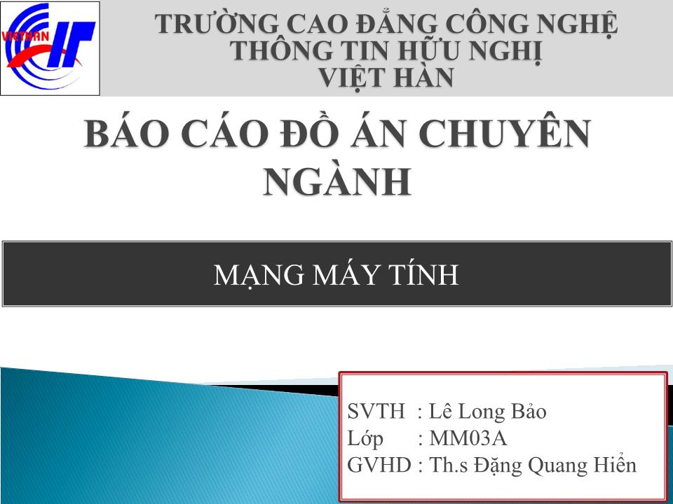 Báo cáo Mạng máy tính trang 1