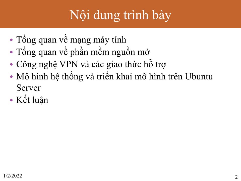 Đồ án Ứng dụng OPENVPN trong bảo mật hệ thống mạng cho doanh nghiệp - Lê Long Bảo trang 2