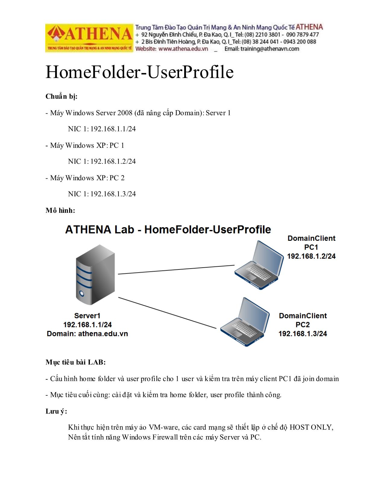 Tài liệu Homefolder - Userprofile trang 1