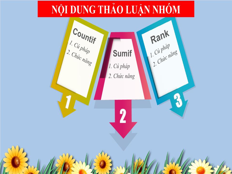 Bài giảng Bảng tính điện tử MS Excel - Nội dung 3: Tính toán trong bảng. Các hàm mẫu trong Excel (Tiết 2) - Ngô Thùy Linh trang 6