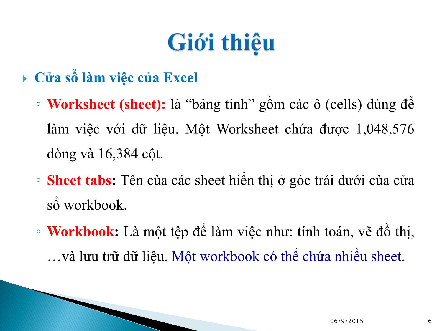 Bài giảng Tin học ứng dụng - Chương 1: Các hàm thông dụng trong Excel trang 6