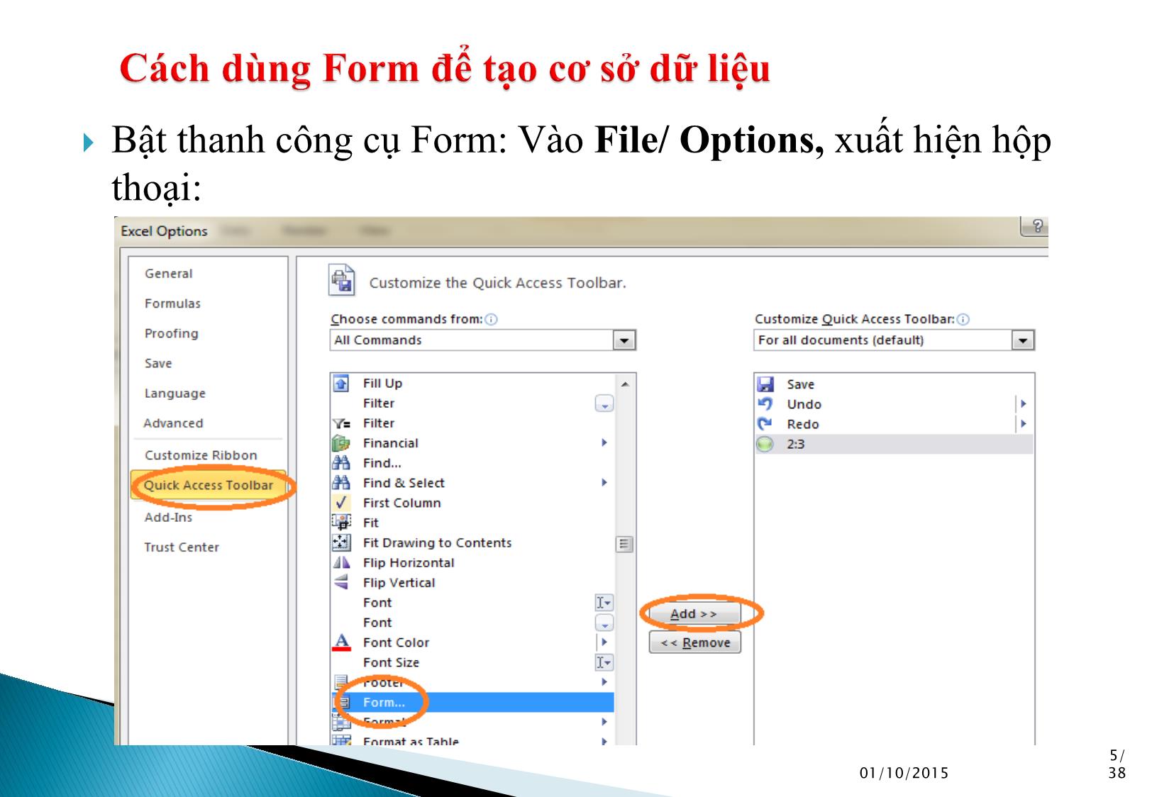 Bài giảng Tin học ứng dụng - Chương 2: Cơ sở dữ liệu trong Excel trang 5