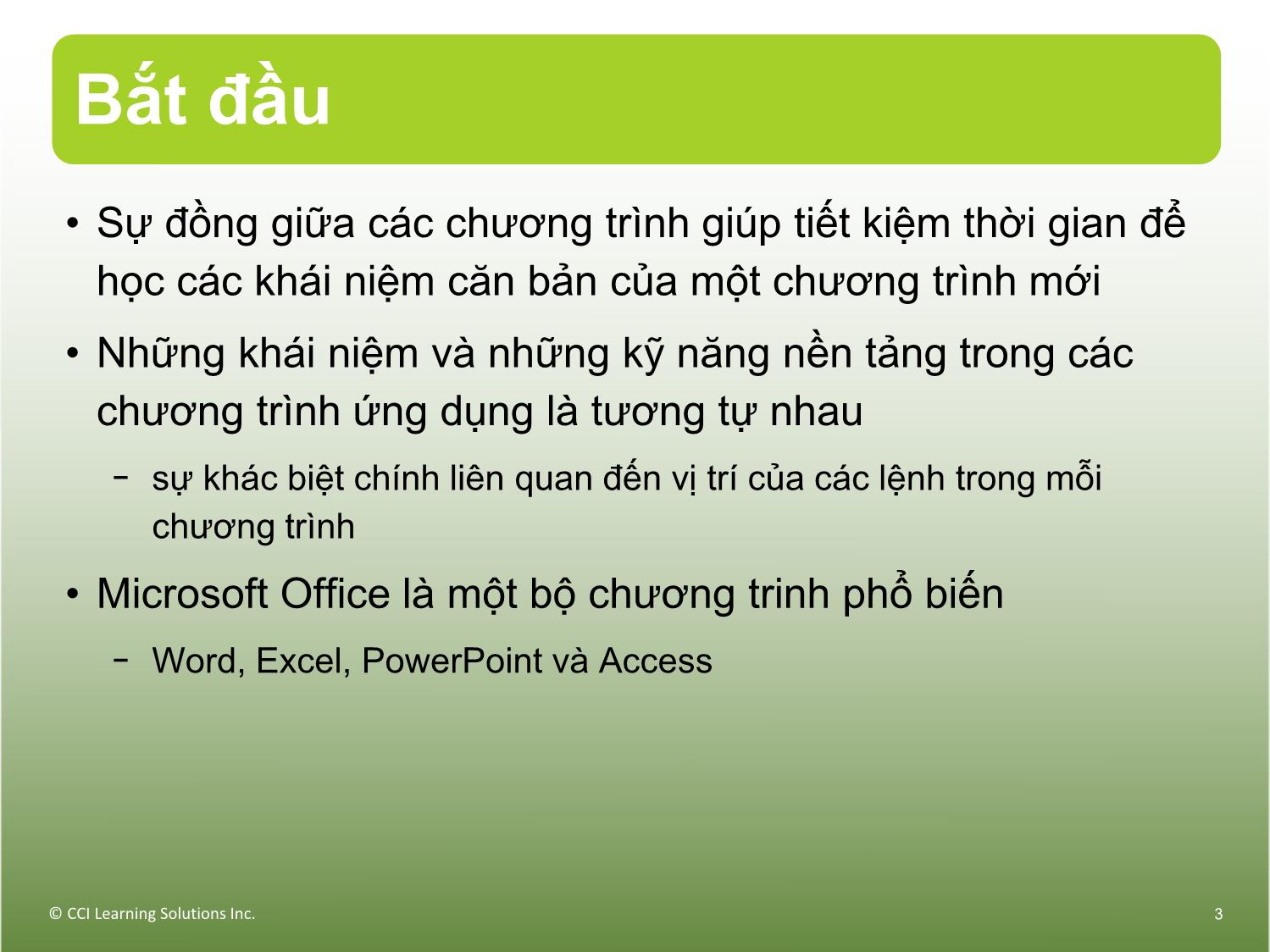 Bài giảng Máy tính căn bản - Bài 7: Các tính năng phổ biến trang 3