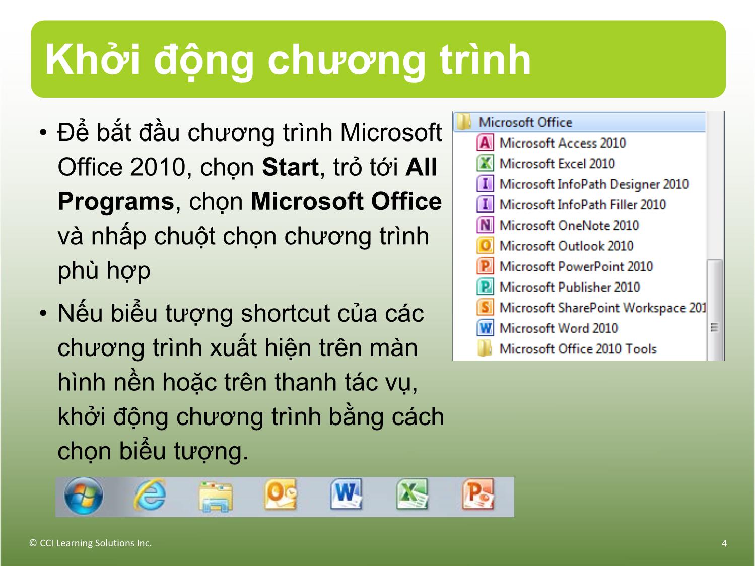 Bài giảng Máy tính căn bản - Bài 7: Các tính năng phổ biến trang 4