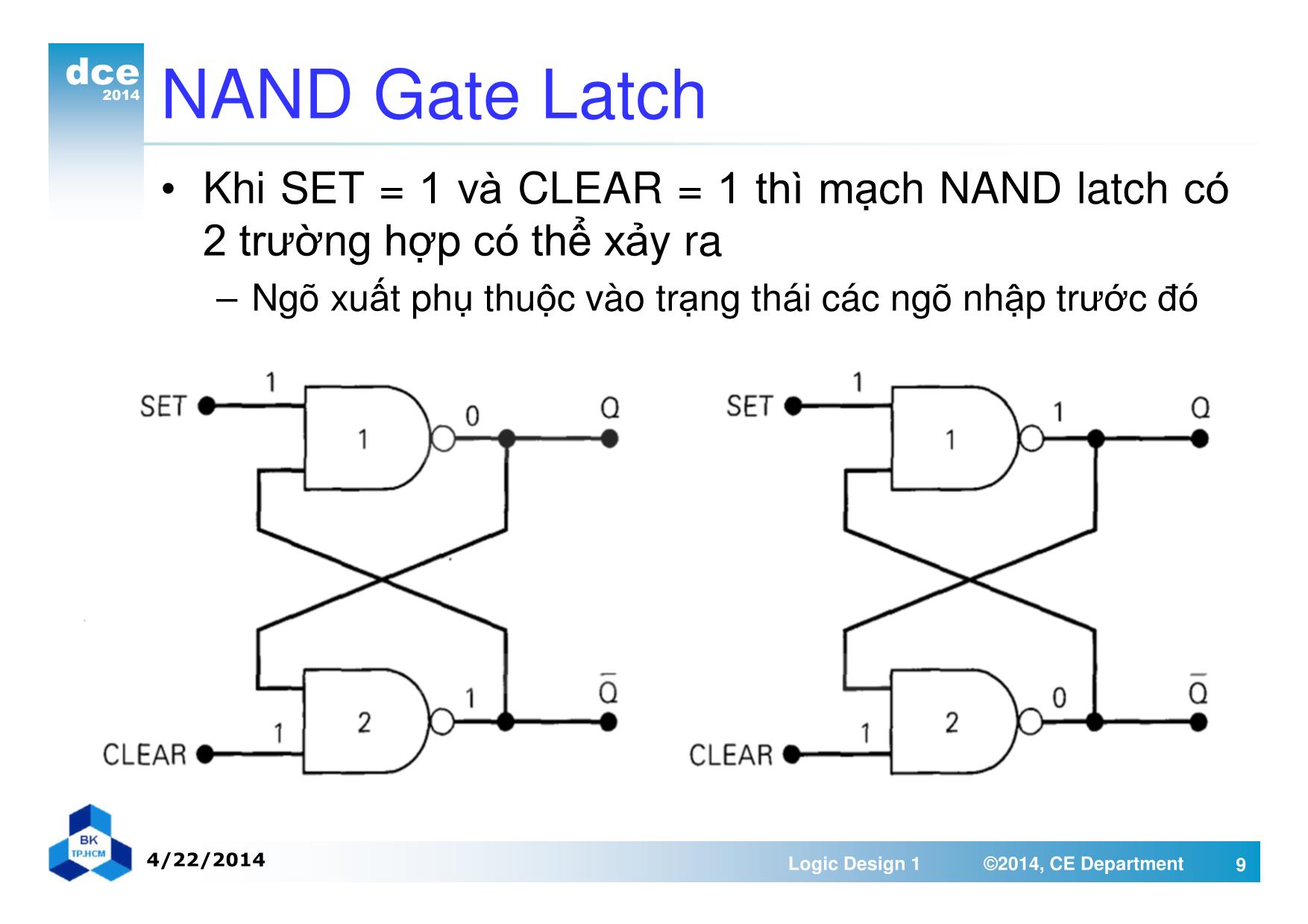 Bài giảng thiết kế luận lý 1 - Chương 5, Phần 2: Flip-Flop và mạch tuần tự trang 9