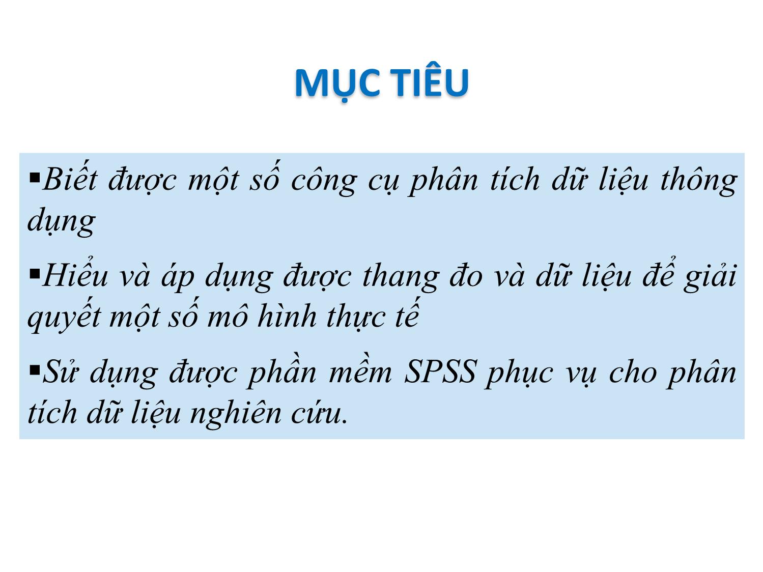 Bài giảng Tin học ứng dụng - Chương 5: Ứng dụng công cụ phân tích dữ liệu trang 3