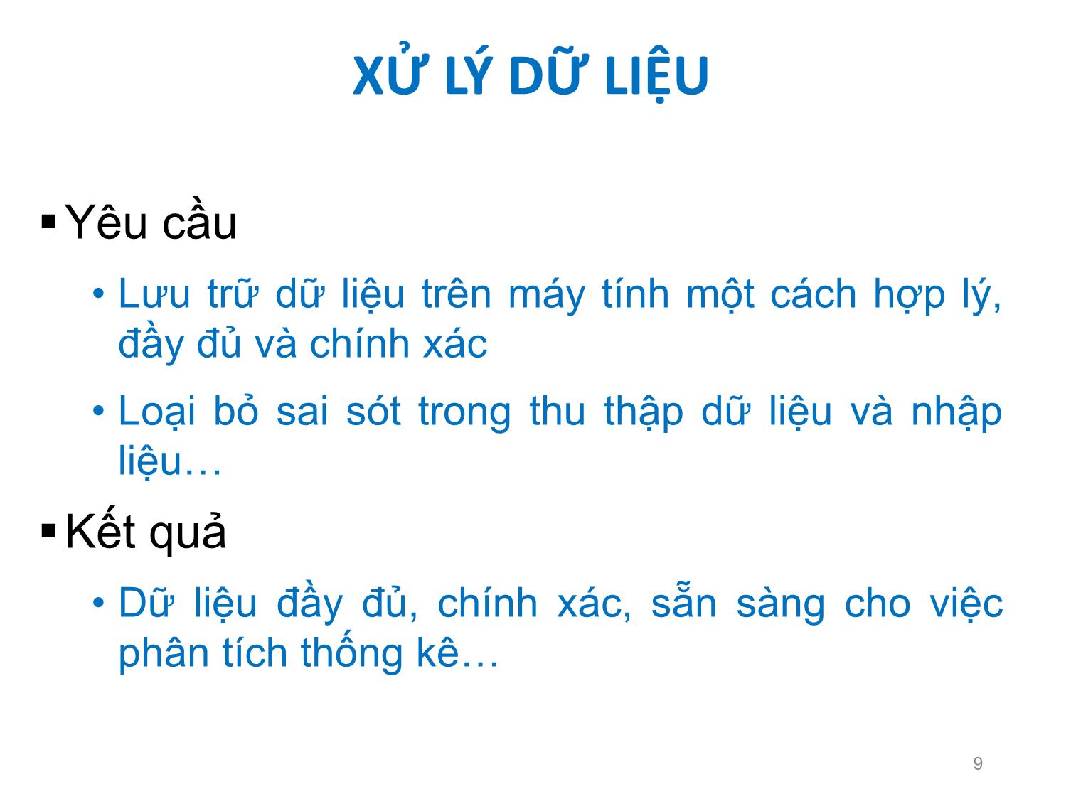 Bài giảng Tin học ứng dụng - Chương 5: Ứng dụng công cụ phân tích dữ liệu trang 9