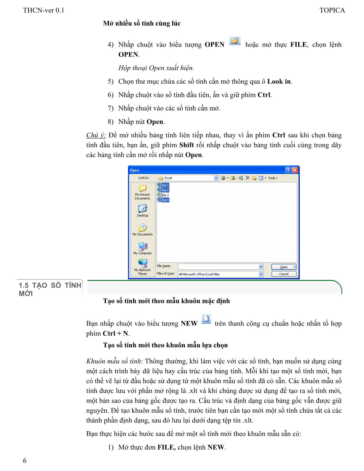 Bài giảng Tin học cơ bản - Chương 4: Chương trình bảng tính trang 6