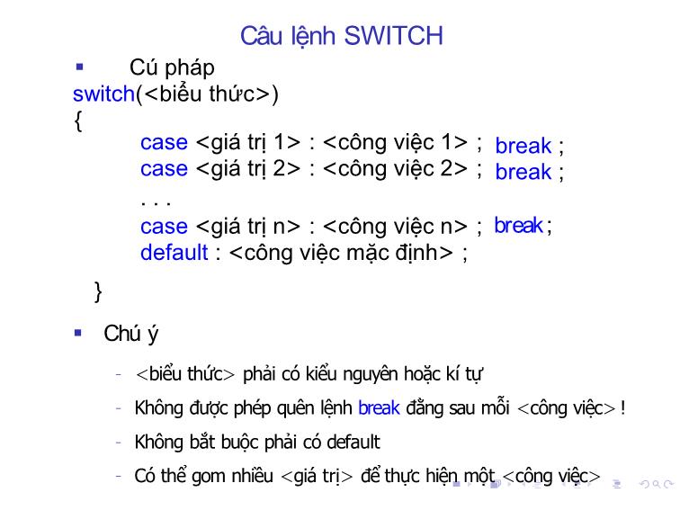 Bài giảng Tin học đại cương - Bài 4: Các cấu trúc điều khiển - Nguyễn Thị Phương Thảo trang 7