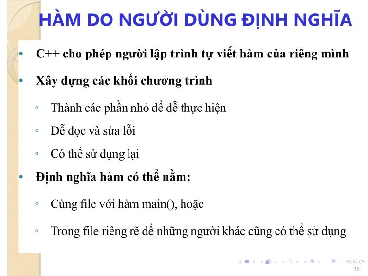 Bài giảng Tin học đại cương - Bài 5: Chương trình con - Nguyễn Thị Phương Thảo trang 10