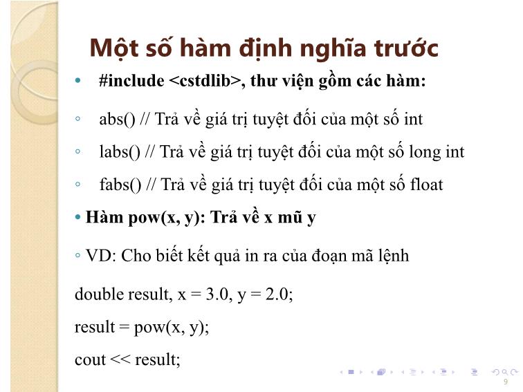 Bài giảng Tin học đại cương - Bài 5: Chương trình con - Nguyễn Thị Phương Thảo trang 6