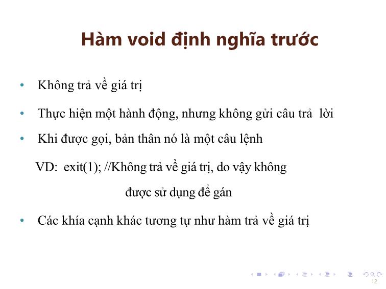 Bài giảng Tin học đại cương - Bài 5: Chương trình con - Nguyễn Thị Phương Thảo trang 9