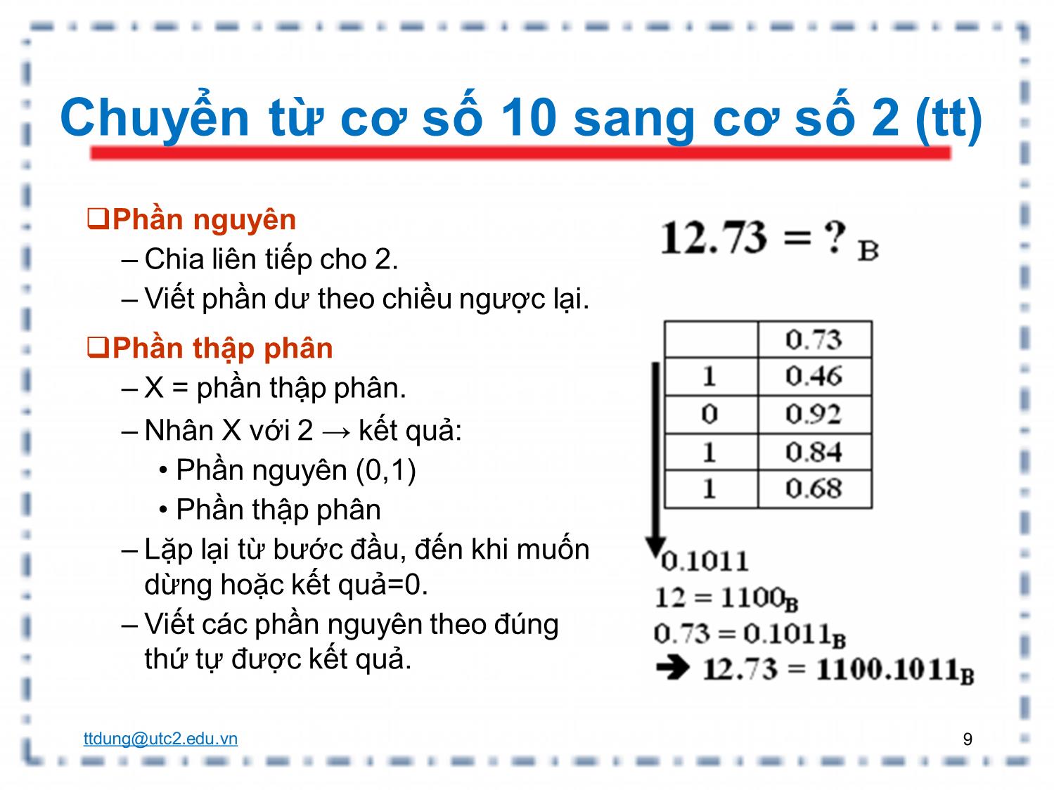 Bài giảng Tin học đại cương - Chương 1: Cơ bản về tin học trang 9