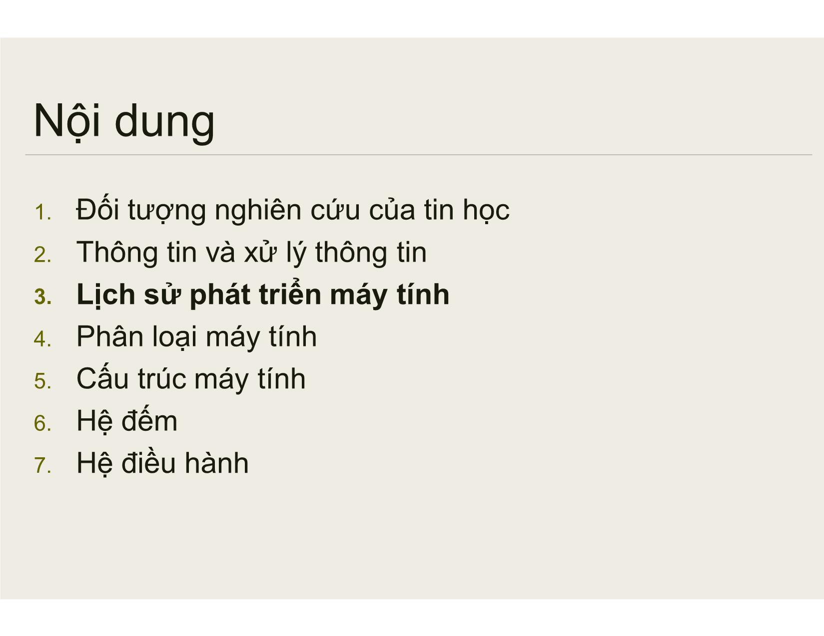 Bài giảng Tin học đại cương - Chương 1: Tổng quan về máy tính - Nguyễn Lê Minh trang 10