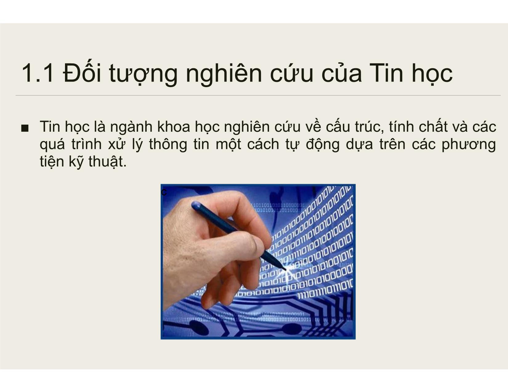 Bài giảng Tin học đại cương - Chương 1: Tổng quan về máy tính - Nguyễn Lê Minh trang 4