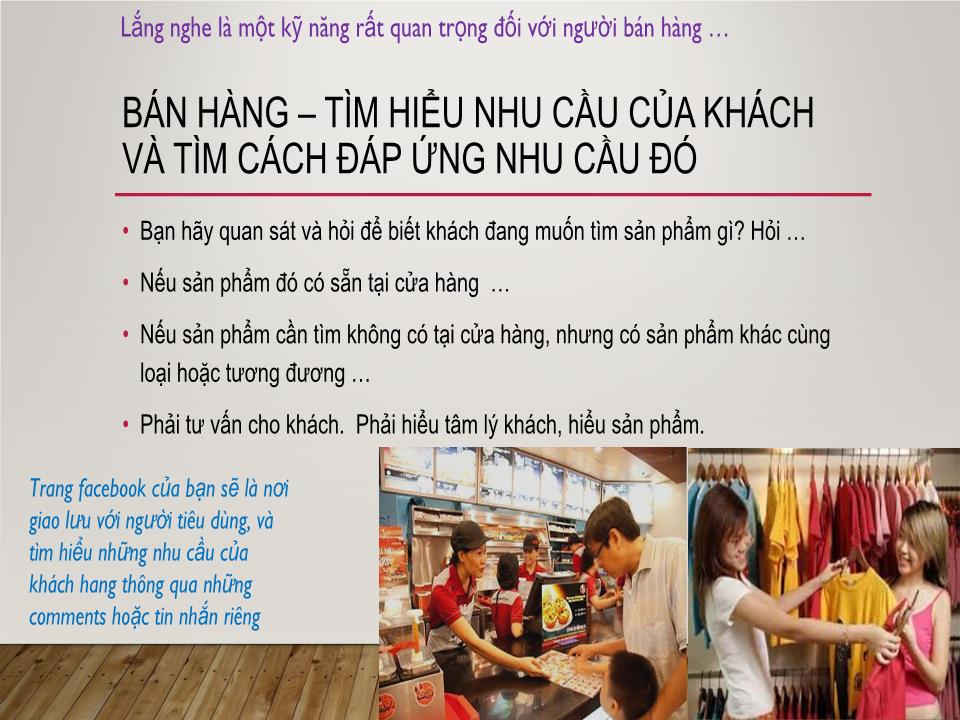 Bài giảng Kinh nghiệm bán hàng và xử lý tình huống khi gặp khách hàng khó tính trang 7