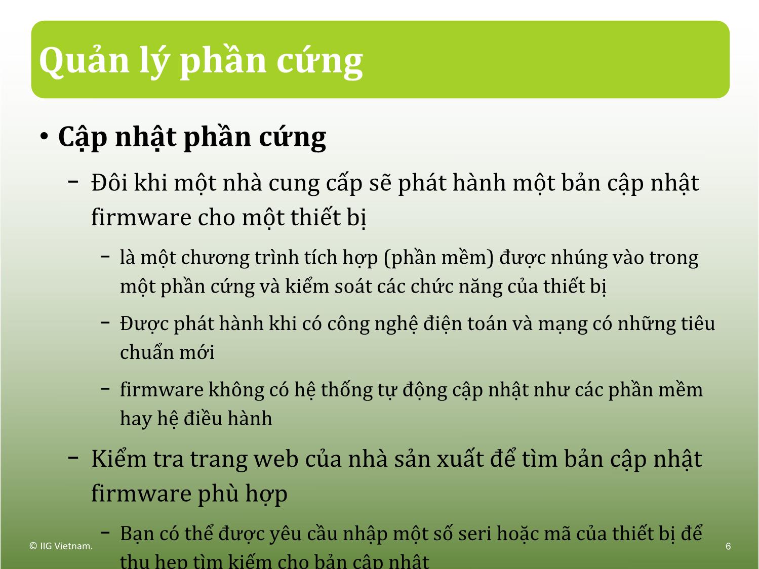 Bài giảng Máy tính căn bản - Bài 6: Xử lý sự cố trang 6