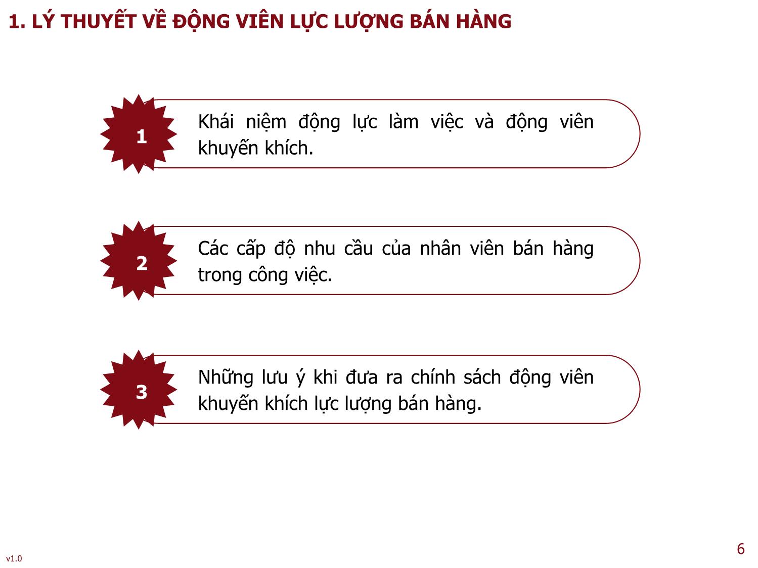 Bài giảng Quản trị bán hàng - Bài 6: Thù lao và động viên khuyến khích lực lượng bán hàng - Nguyễn Thu Lan trang 6