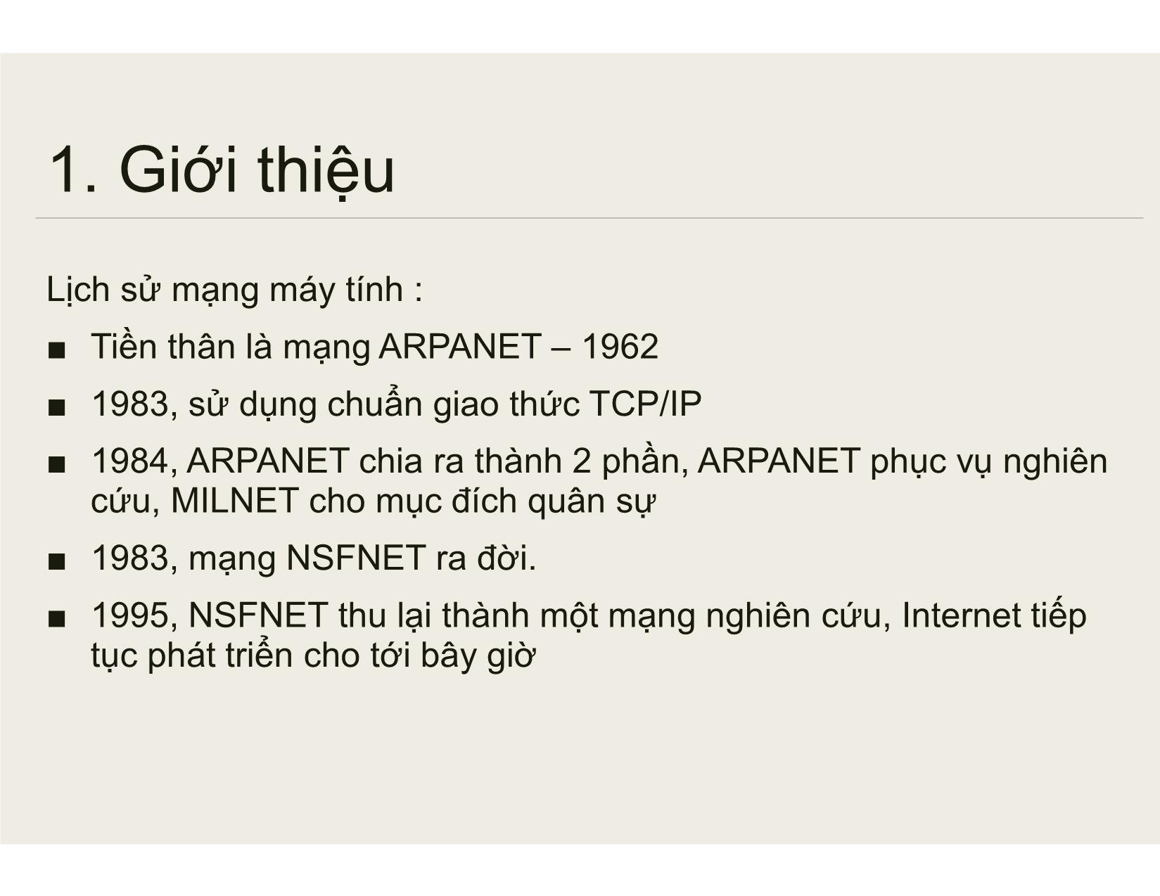 Bài giảng Tin học đại cương - Chương 2: Tổng quan về mạng máy tính - Nguyễn Lê Minh trang 6