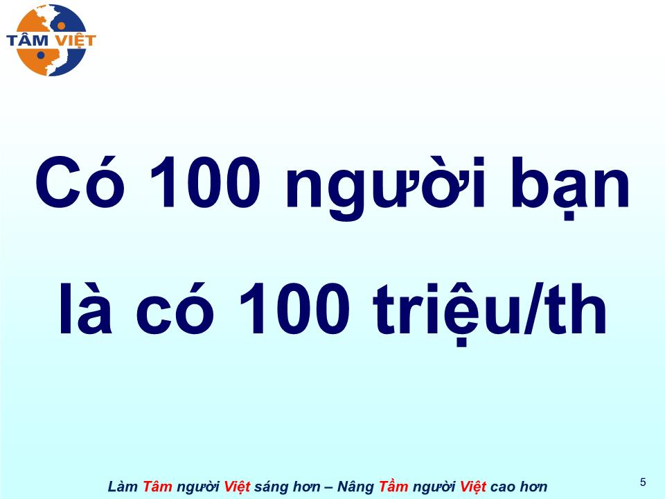 Bài giảng Kỹ năng bán hàng đa cấp trang 5