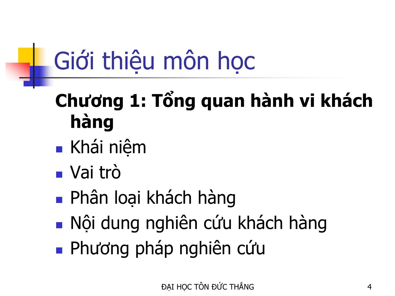 Bài giảng Hành vi khách hàng - Phùng Minh Tuấn trang 4